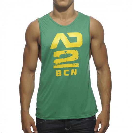 Addicted Hombre Chaleco Verde Amarillo